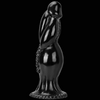 Schwarzer Riesen Dildo 35 cm Knoten Drachen