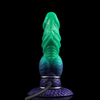 Grün 19 cm Dragon Knot Aufblasbarer Dildo