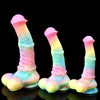Bunte Leuchten in der Nacht Fantasy Horsedildo