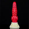 24 cm Platin Silikon Rot Tentacle Dildo