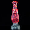 23 cm Roter Silikon Pferd Cock Knotendildo