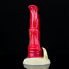 23 cm Rote Silikon Fantasy Horse Cock Dildo